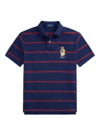 polo ralph lauren polo hombre sskccmslm24-short sleeve-polo shirt - 710971839001 pf25 npt nvy rd wn m hrtg bear