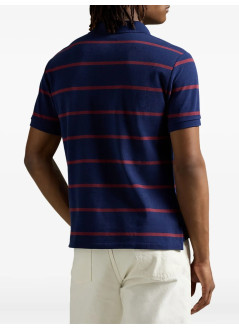 polo ralph lauren polo mansskccmslm24-short sleeve-polo shirt - 710971839001 pf25 npt nvy rd wn m hrtg bear