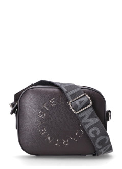 stella mccartney crossbody mujer logo camera bag eco embossed grainy alter mat - 700266wp0563 1164