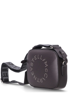 stella mccartney crossbody mujer logo camera bag eco embossed grainy alter mat - 700266wp0563 1164