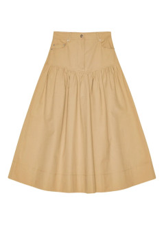 ganni falda mujer classic summer suiting long skirt - w0620 531