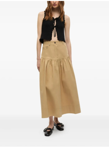 ganni skirt womanclassic summer suiting long skirt - w0620 531 2