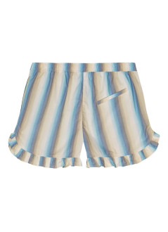 ganni short pant womanombre stripe ruffle shorts - w0407 999