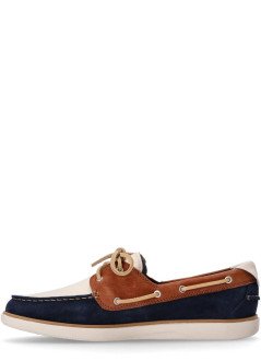 cole haan casual mangrandpro windward boat shoe - c41972 dk sequoia navy blazer ivory