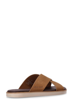 cole haan sandal mannantucket cross strap sandal - c39904 ch golden toffee nubuck ancient scroll