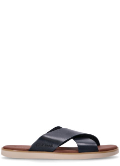 cole haan sandalia hombre nantucket cross strap sandal - c41892 navy blazer ancient scroll