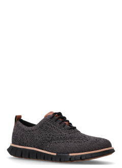 cole haan sneaker manzerogrand remastered stitchlite wingtip - c39594 magnet black