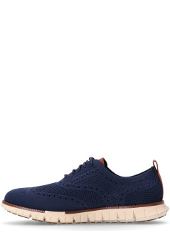 cole haan sneaker manzerogrand remastered stitchlite wingtip - c39596 marine blue ivory