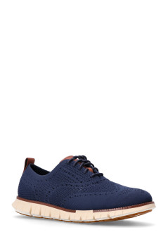 cole haan sneaker manzerogrand remastered stitchlite wingtip - c39596 marine blue ivory