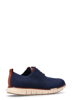cole haan sneaker manzerogrand remastered stitchlite wingtip - c39596 marine blue ivory