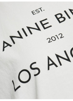 anine bing top womanrudy tee anine bing - a0811037ivy1 ivory