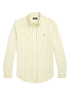 polo ralph lauren shirt manlsfbydstrm4-long sleeve-sport shirt - 710965556003 tbird yellow newport navy