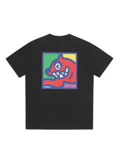 icecream camiseta hombre pop art running dog t-shirt - ic25256 black