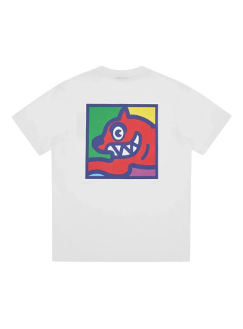 icecream t-shirt manpop art running dog t-shirt - ic25256 white 2