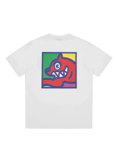 icecream camiseta hombre pop art running dog t-shirt - ic25256 white