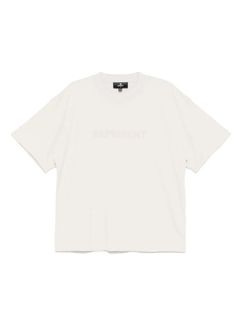 represent t-shirt manembroidered serif t-shirt - mlm100234 concrete