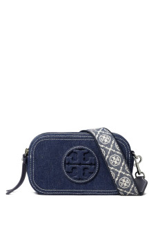 tory burch crossbody mujer miller denim mini crossbody bag - 169246403 403