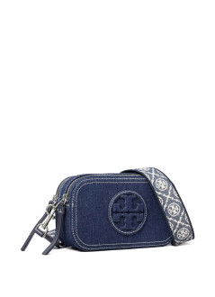 tory burch crossbody mujer miller denim mini crossbody bag - 169246403 403