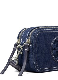 tory burch crossbody mujer miller denim mini crossbody bag - 169246403 403