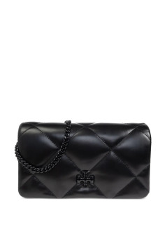 tory burch crossbody womankira diamond quilt powder coated chain wallet - 170622001 001