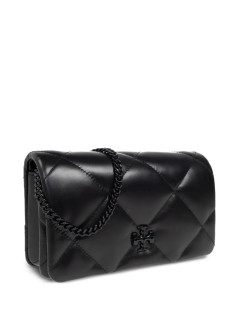 tory burch crossbody womankira diamond quilt powder coated chain wallet - 170622001 001