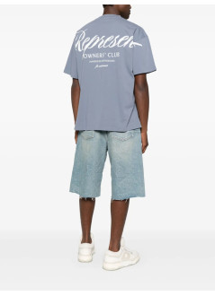 represent camiseta hombre represent owners club script t-shirt - ocm41201 dusty blue