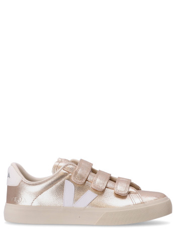 veja sneaker womanrecife logo - rc0502418 platine white