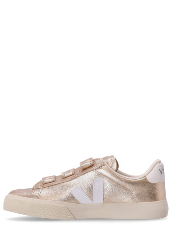 veja sneaker womanrecife logo - rc0502418 platine white 2