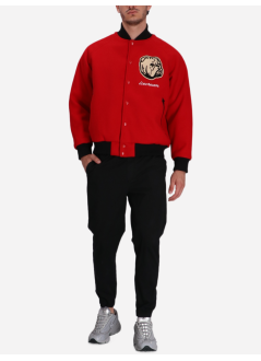 icecream outerwear manbulldog varsity jacket - ic25201 red