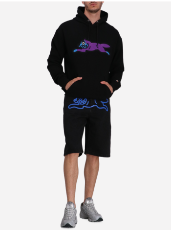 icecream sweater mansatin running dog popover hood - ic25236 black 2
