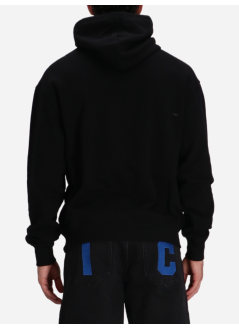 icecream sudadera hombre satin running dog popover hood - ic25236 black