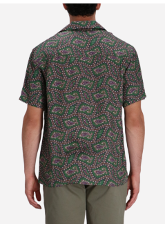 drôle de monsieur shirt manla chemise paisley - hsh229vi021dgn dark green