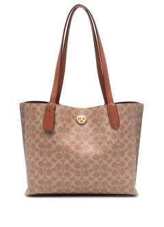 coach handbag mujer coated canvas signature willow tote - c0693 b4xhg
