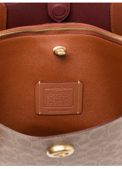 coach handbag mujer coated canvas signature willow tote - c0693 b4xhg
