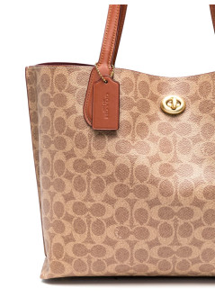 coach handbag mujer coated canvas signature willow tote - c0693 b4xhg