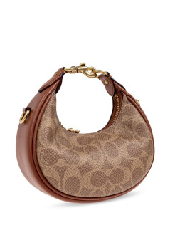 coach crossbody womancoated canvas signature mini crescent bag - cr510 b4xhg