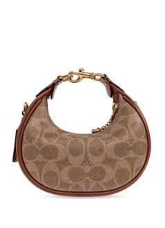 coach crossbody womancoated canvas signature mini crescent bag - cr510 b4xhg