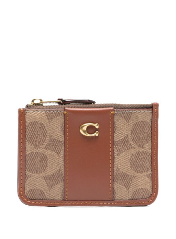 coach wallet womancoated canvas signature essential mini skinny id - ci185 b4xhg