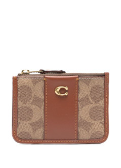coach wallet womancoated canvas signature essential mini skinny id - ci185 b4xhg