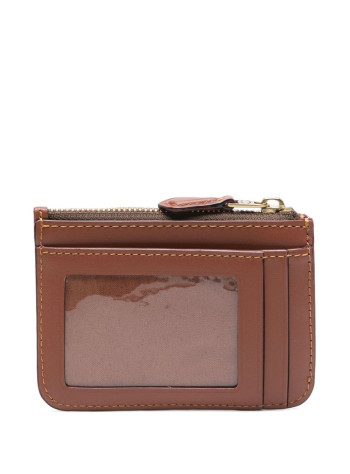 coach wallet womancoated canvas signature essential mini skinny id - ci185 b4xhg 2