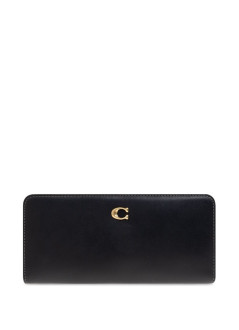 coach wallet womanrefined calf leather essential skinny wallet - cz096 b4 bk