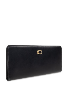 coach wallet womanrefined calf leather essential skinny wallet - cz096 b4 bk