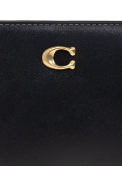 coach wallet womanrefined calf leather essential skinny wallet - cz096 b4 bk