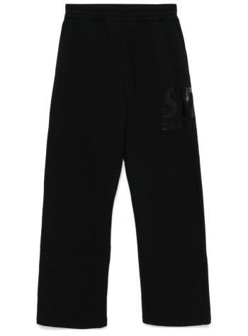 golden goose pant  womanstar unisex wide jogging pant cotton fleece with solid logo - gup02123p001803 90100