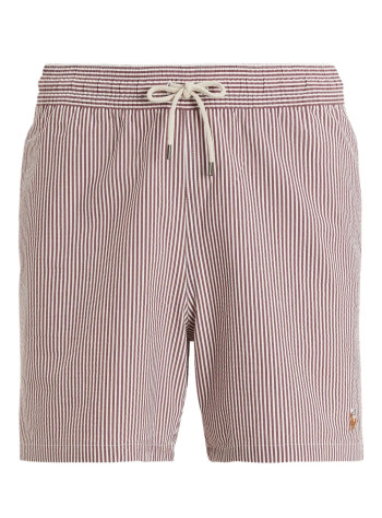 polo ralph lauren trunk hombre traveler-mid-trunk - 710957784007 red wine white seersucker