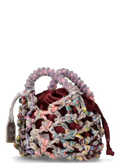 kurt geiger crossbody womansm macrame crystal bag - 2038256999 56
