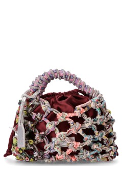 kurt geiger crossbody womansm macrame crystal bag - 2038256999 56