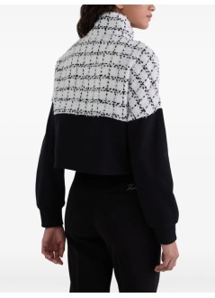karl lagerfeld outerwear mujer boucle mix sweat jacket - a3w20005 999