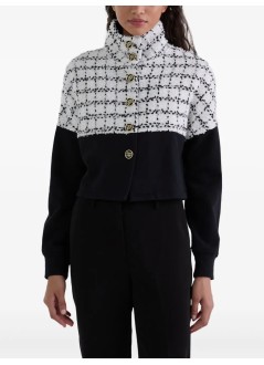 karl lagerfeld outerwear mujer boucle mix sweat jacket - a3w20005 999