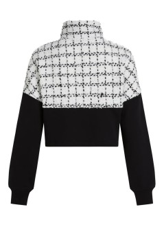 karl lagerfeld outerwear mujer boucle mix sweat jacket - a3w20005 999